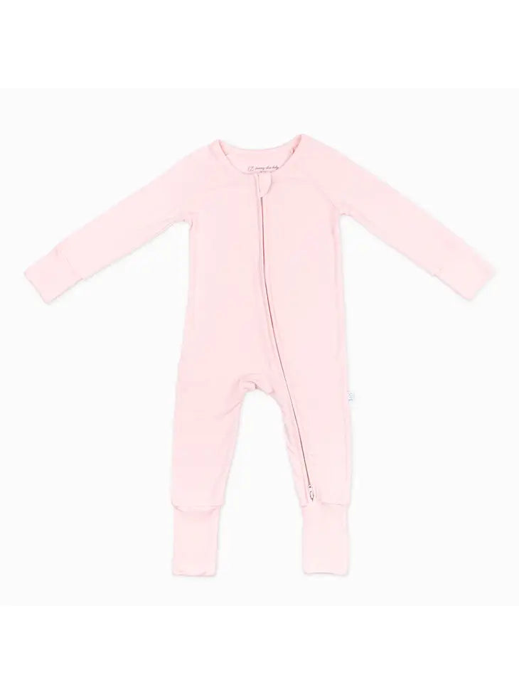 Bamboo Convertible Romper in Deep Sea and Pink Sand