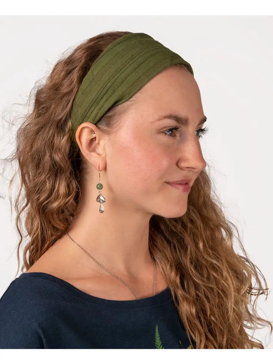 Striped Hippie Headband - Spirit Sage