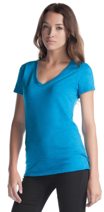 Bamboo Slub V-Neck T-Shirt