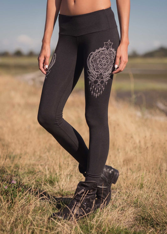 Spectrum Leggings (Black Aether) by Nomads Hempwear